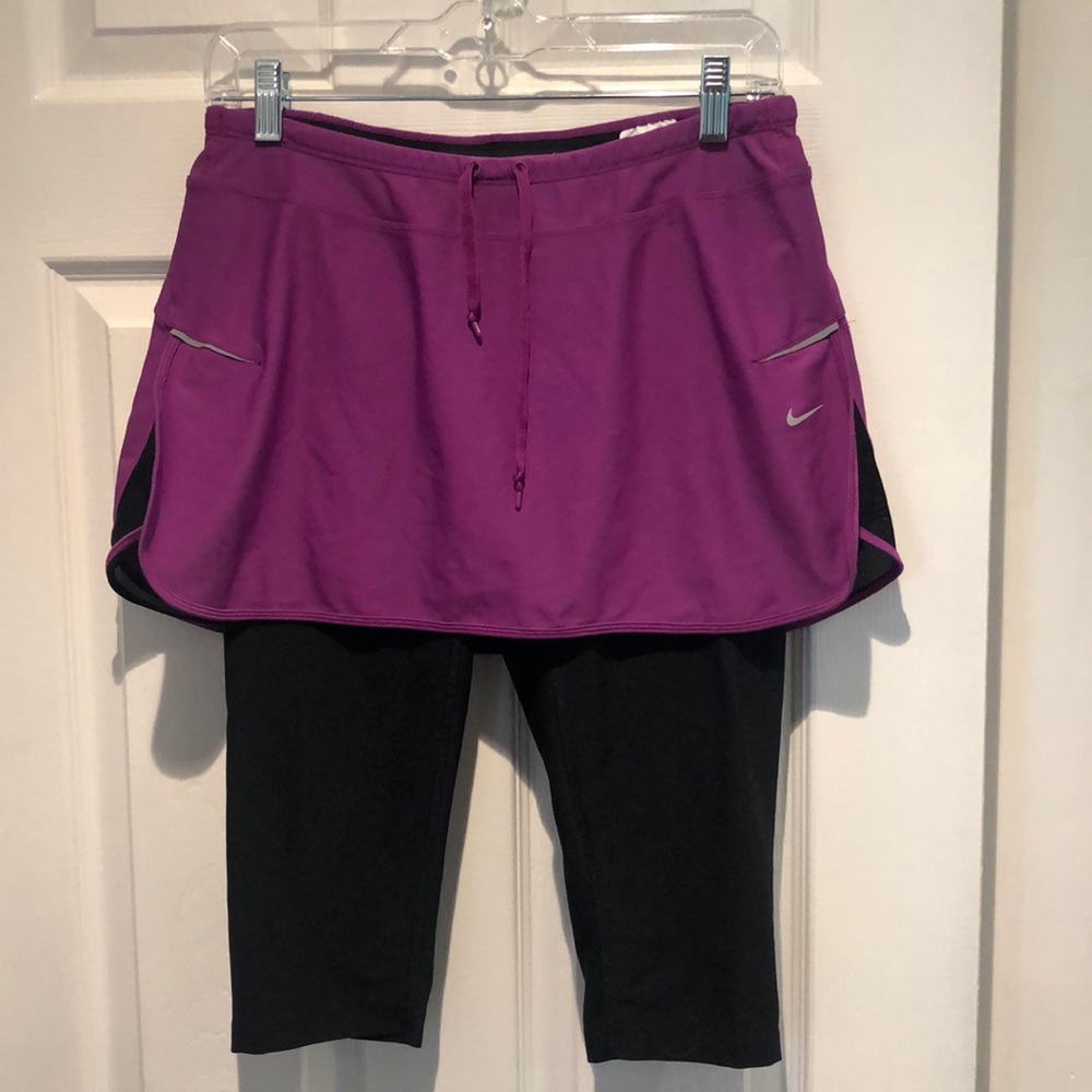 Nike workout pants with skirt